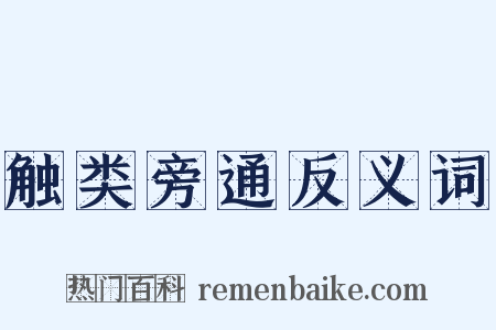 触类旁通反义词是什么意思的图片
